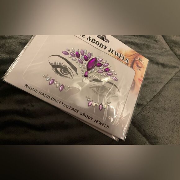 Gemstone Face & Body Jewels. TWO packs - Picture 2 of 4